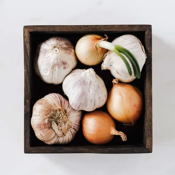 storing fresh garlic and shallots